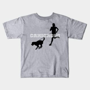 Canicross Dog and Runner Dog Sport Kids T-Shirt